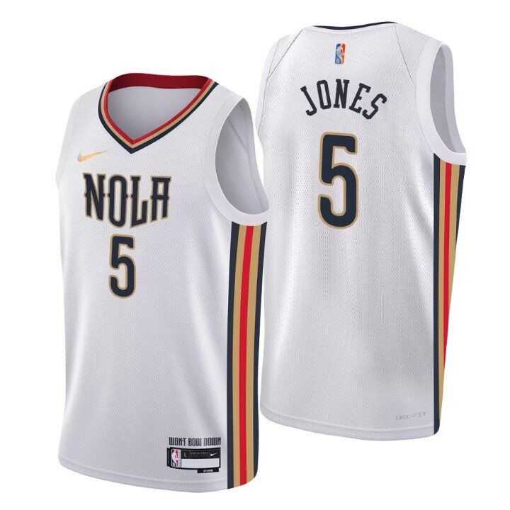 Men%27s New Orleans Pelicans Herbert Jones White 75th Anniversary City Swingman Stitched Jersey Dzhi